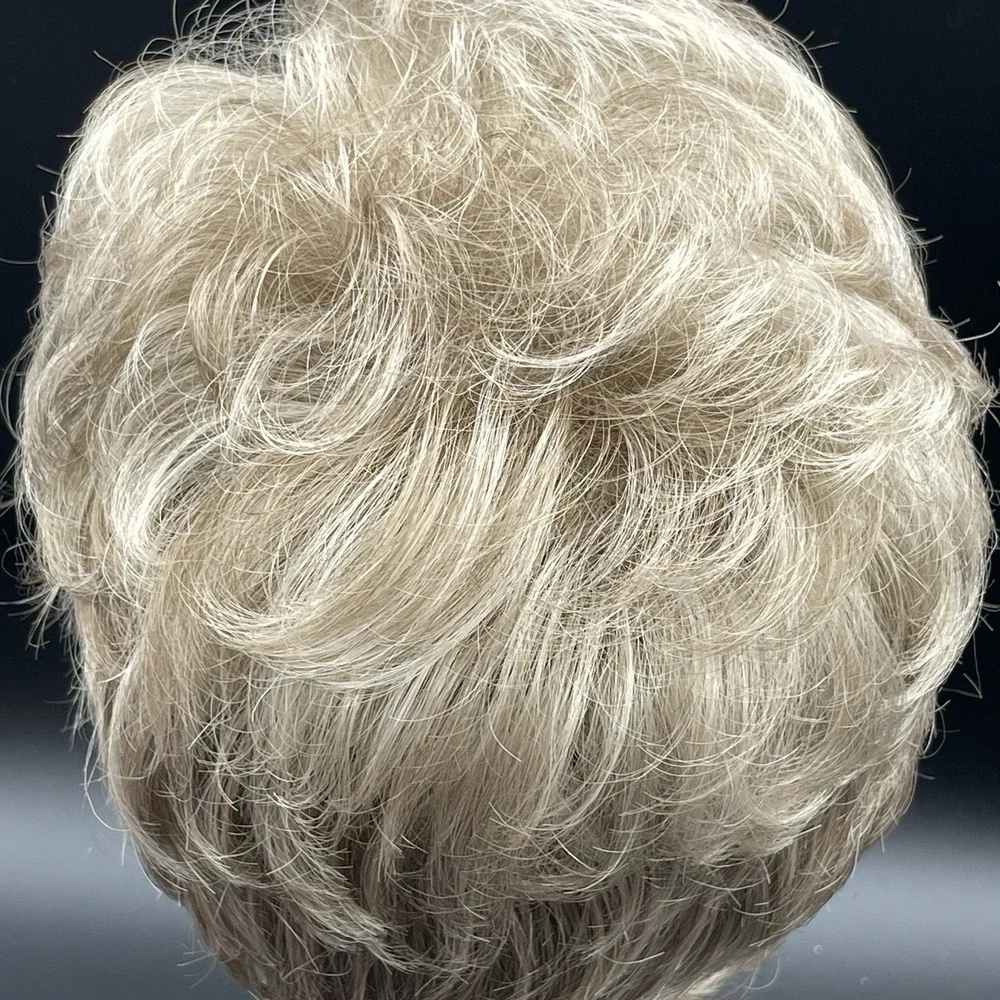 Vintage Short Blonde Wig Modacrylic PVC Fiber Made In Korea